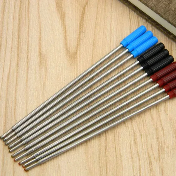 10 Pack Metal Ballpoint Pen Refills 1.0mm - Image 2