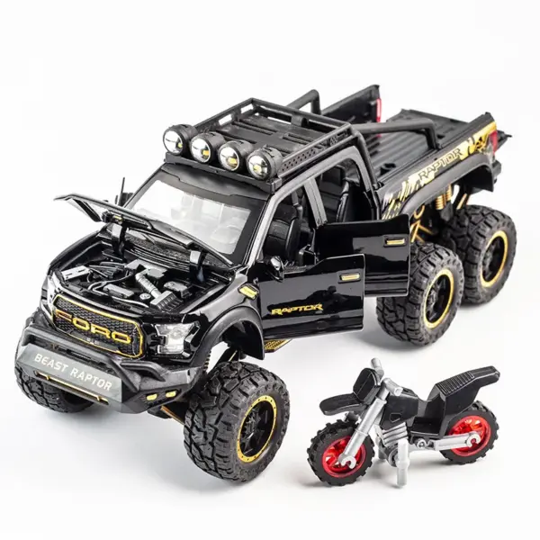 1:28 Ford Raptor F150 Diecast Model Car - Image 5