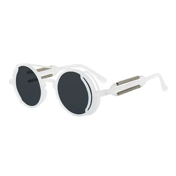 Gothic Steampunk Round Sunglasses for Adults - Image 9