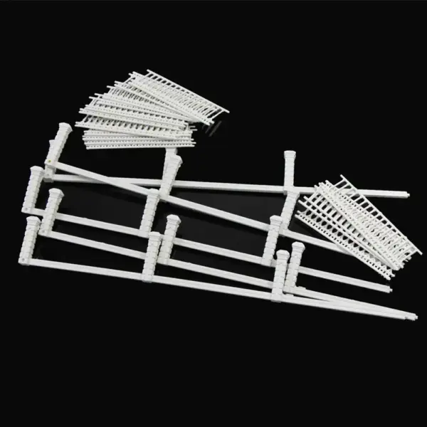 1 Meter Model Railway White Fence 1:87 Scale - Image 2