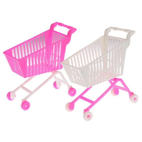 Mini Shopping Cart Doll Accessory for Kids - Image 2