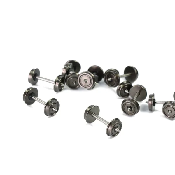 Evemodel 24pcs Metal DC Wheels for HO Trains - Image 6