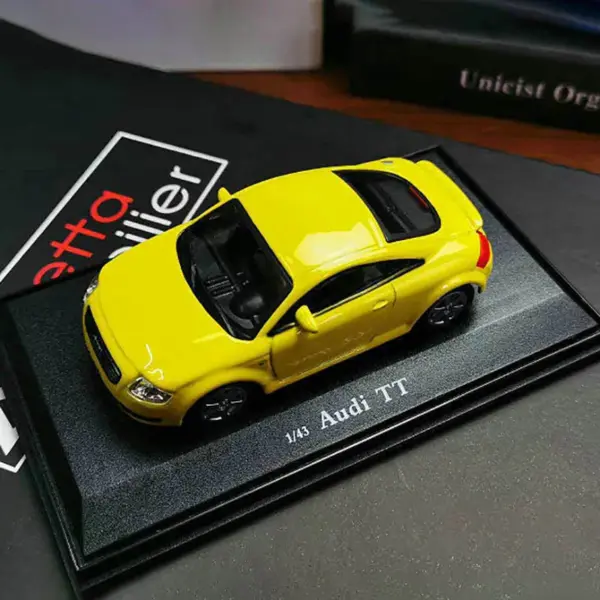 Yellow Audi TT Diecast Model 1:43 Scale - Image 3