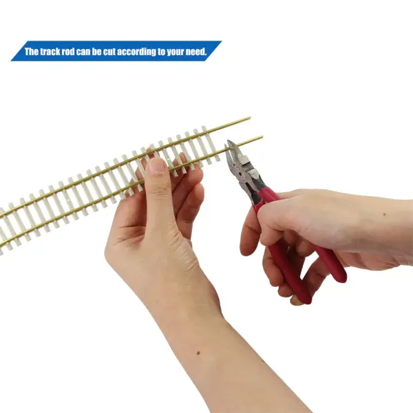 5pcs HO Scale Flexible Railway Tracks Set - Image 5