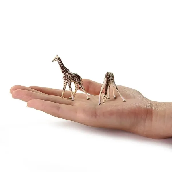 16pcs HO Scale Giraffe Model Set - Image 3