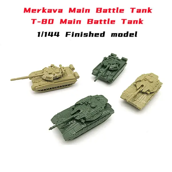 1/144 Scale 4pcs Military Tank Model Set