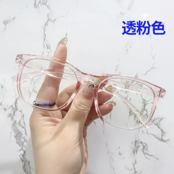 Unisex Transparent Square Computer Glasses - Image 13