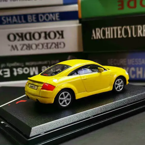 Yellow Audi TT Diecast Model 1:43 Scale - Image 4