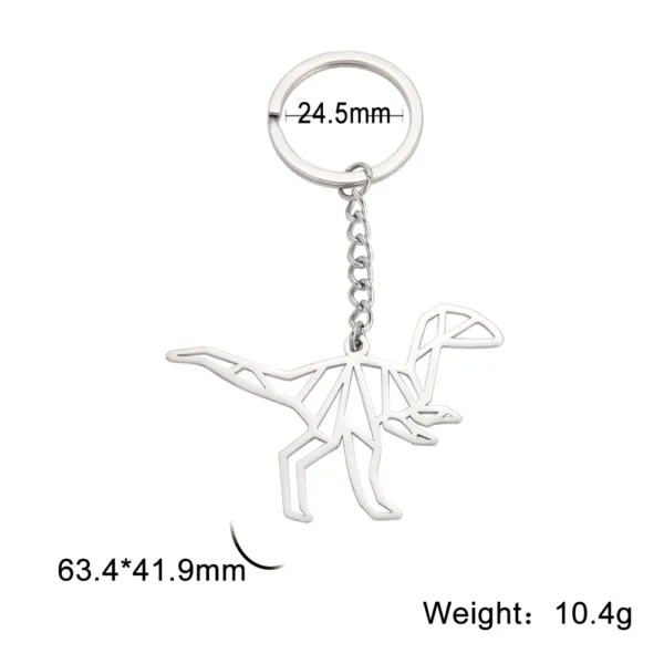 Animal Charm Stainless Steel Keychain - Image 31