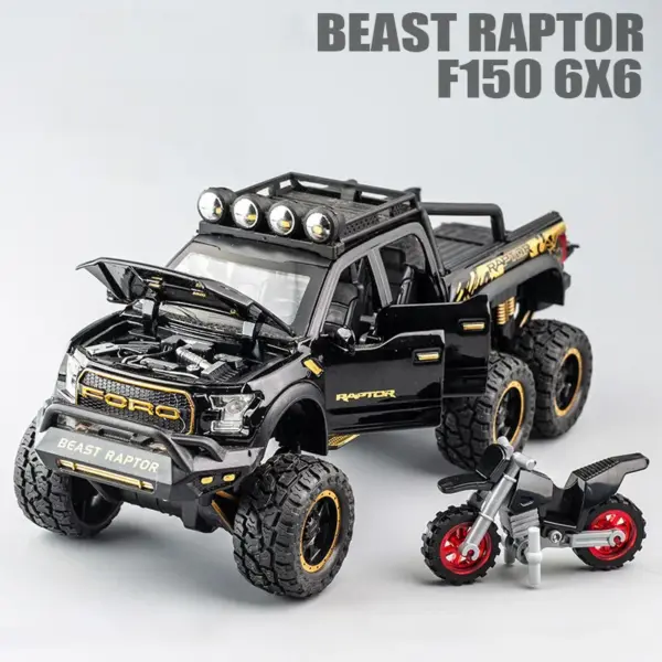 1:28 Ford Raptor F150 Diecast Model Car - Image 10