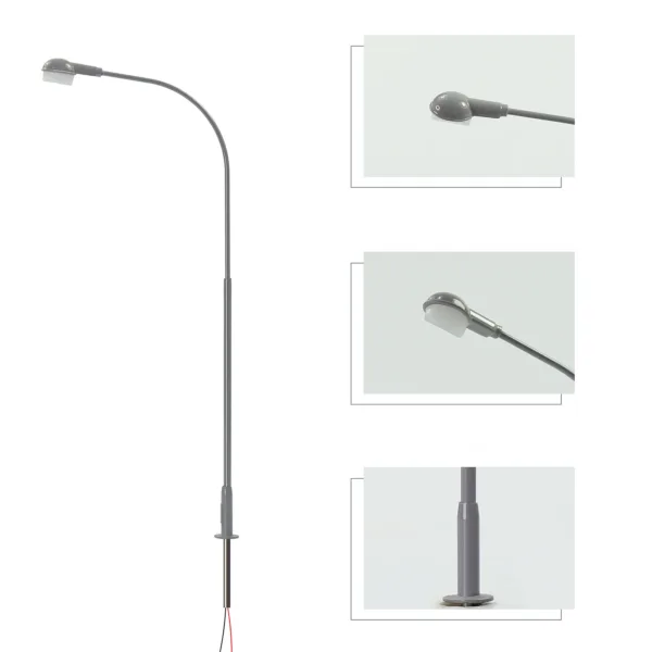 5pcs LED Street Lamps for HO TT N Z Scale - Image 3