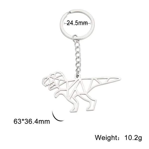 Animal Charm Stainless Steel Keychain - Image 16