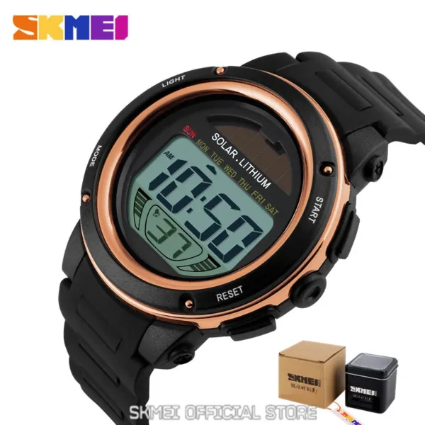 Solar Powered Men's Sport Digital Watch - Image 9