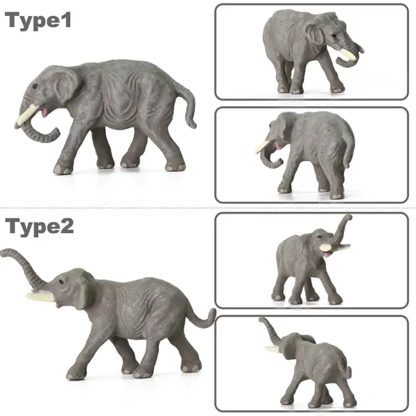 10pcs N Scale Elephants Model Railway Figurines - Image 4