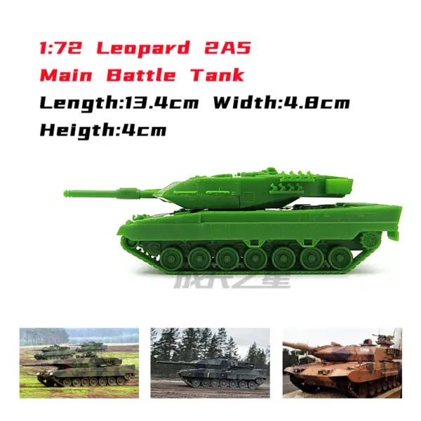 1/72 Leopard 2A5 Tank Model Kit Assembly - Image 2