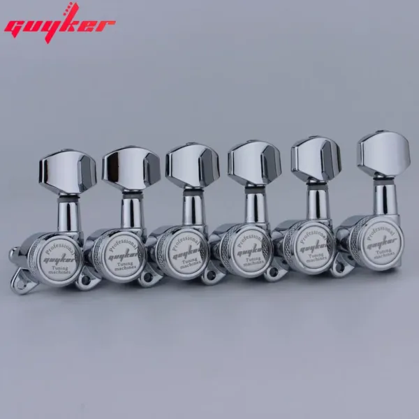 Chrome Locking Guitar Tuners Set 1:18 Gear Ratio - Image 5