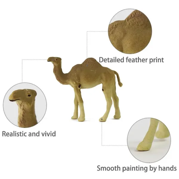 24pcs HO Scale Painted Camel Models - Image 2