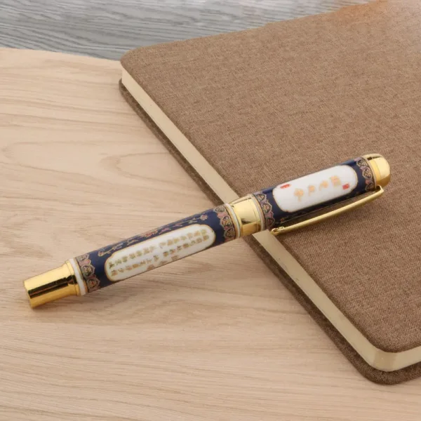 Ceramic Cloisonne Luxury Rollerball Pen 0.5mm - Image 3