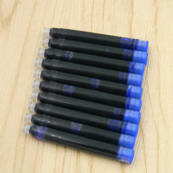 10 Pack Blue and Black Fountain Pen Ink - Image 2