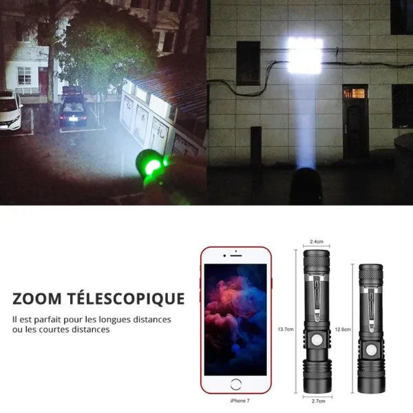 Ultra Bright Waterproof LED Flashlight 2000 Lumen - Image 3