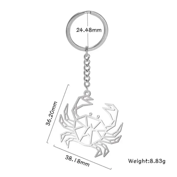 Animal Charm Stainless Steel Keychain - Image 40