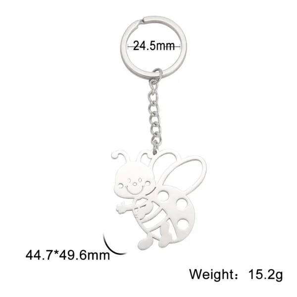 Animal Charm Stainless Steel Keychain - Image 23