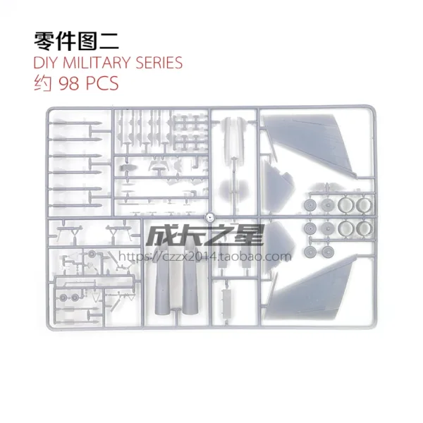 1:72 Soviet SU-27D Fighter Model Assembly Kit - Image 3