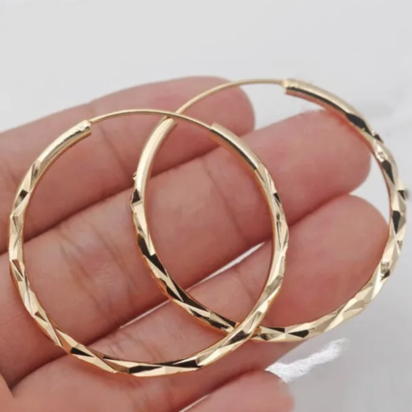 Classic Gold Hoop Earrings for Women