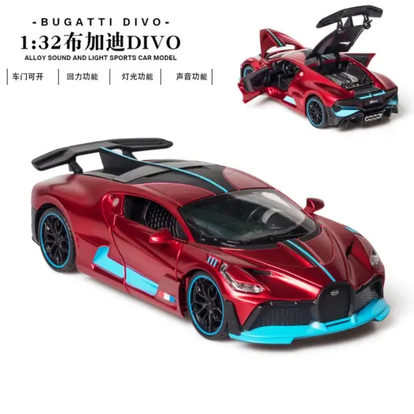 1:32 Alloy Bugatti DIVO Diecast Car Model - Image 7