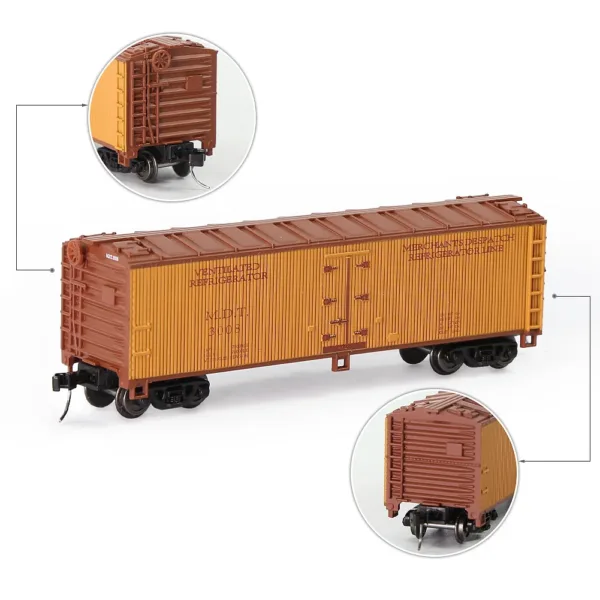 3pcs N Scale Woodside Reefer Boxcars 1:160 - Image 5