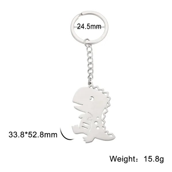 Animal Charm Stainless Steel Keychain - Image 14