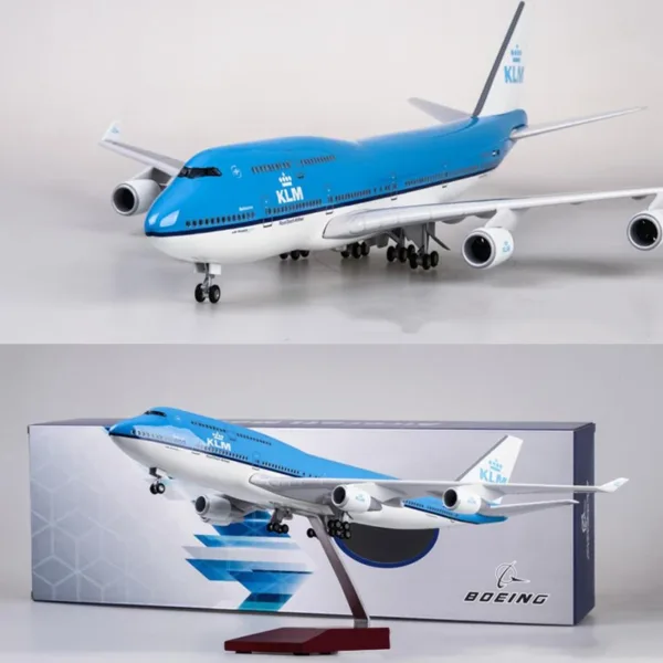 Diecast Model Plane 747 KLM 47CM Decor