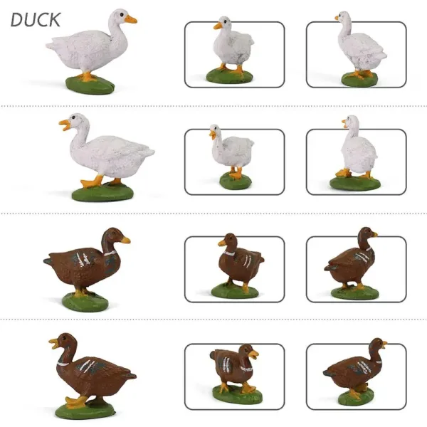 14 or 28pcs O Scale PVC Model Fowl Set - Image 4