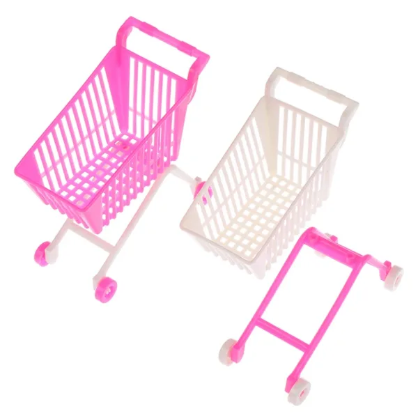 Mini Shopping Cart Doll Accessory for Kids - Image 4