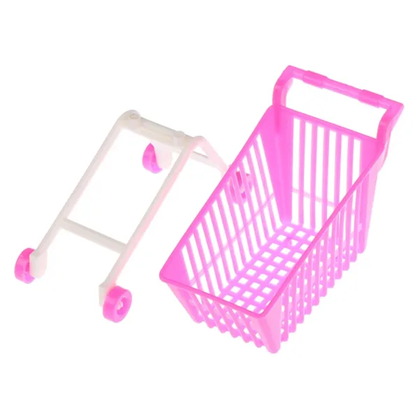 Mini Shopping Cart Doll Accessory for Kids - Image 5