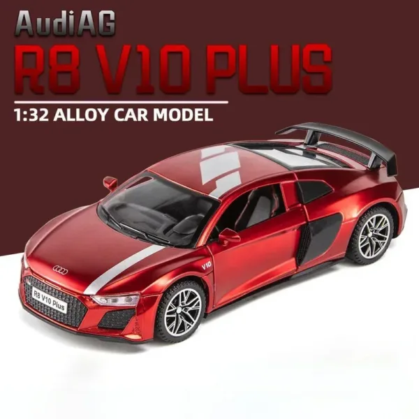 1:32 Audi R8 V10 Plus Diecast Model Car - Image 10