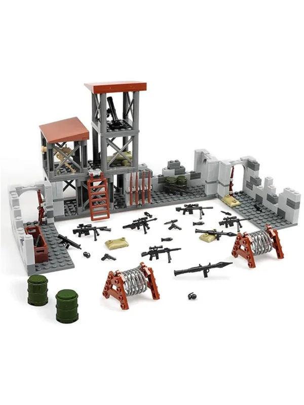 WW2 Army Military Base Building Block Set - Image 7