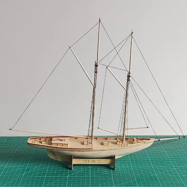 1:87 Wooden Sailing Ship DIY Model Kit - Image 6