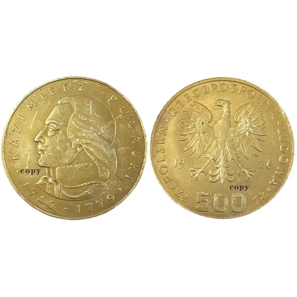 1976 Poland 500 Złotych Replica Coin - Image 5