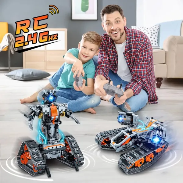 724pcs 4 in 1 RC Car Robot Building Kit - Image 5