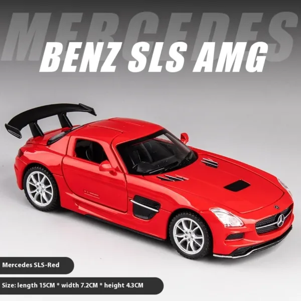 1:32 Mercedes Benz SLS AMG Diecast Model Car - Image 9