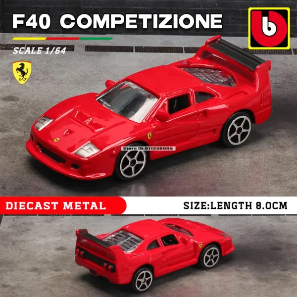 Bburago 1:64 Ferrari Diecast Car Collection - Image 8