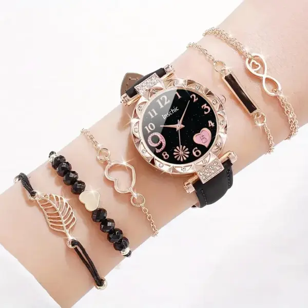 6-Piece Women's Watch and Bracelet Set - Image 3