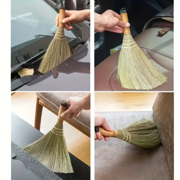 Natural Handmade Small Straw Broom for Cleaning - Image 6