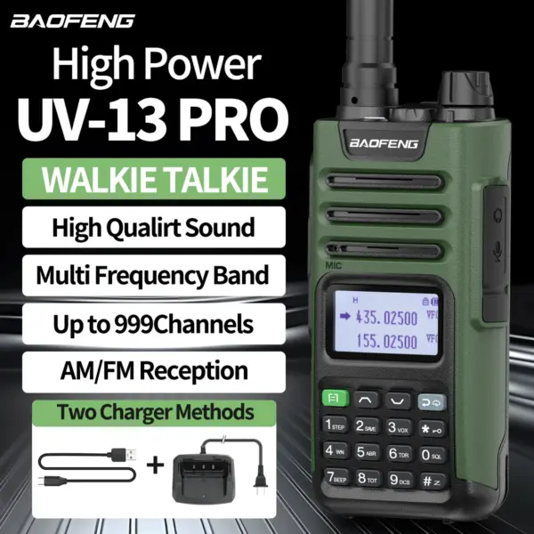 BaoFeng UV-13 PRO Walkie Talkie with Charger