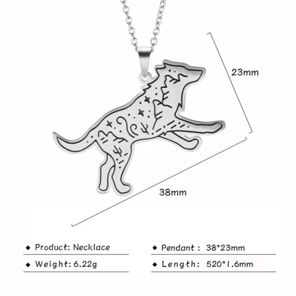 Stainless Steel Animal Pendant Necklace - Image 23