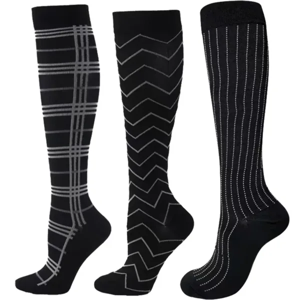 3 Pairs Compression Socks for Men and Women - Image 23