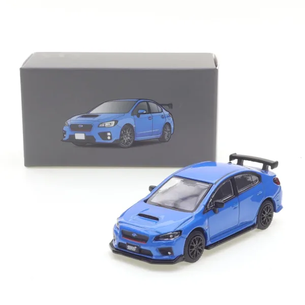 Subaru WRX STI Blue 1:64 Diecast Model - Image 8