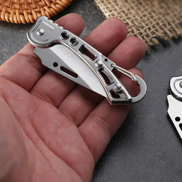 Compact Folding Stainless Steel Pocket Knife - Image 6