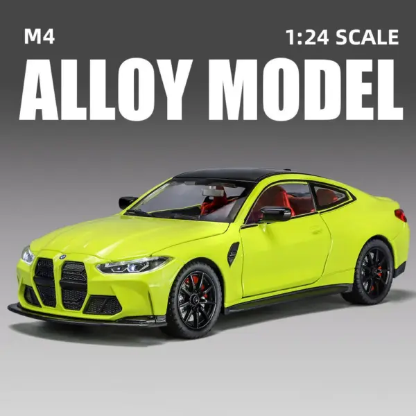 1:24 BMW M4 Alloy Model Car Toy - Image 7